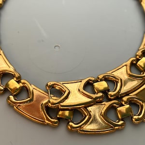 Vintage Brass Ornate Choker Chain for Necklace 16 in