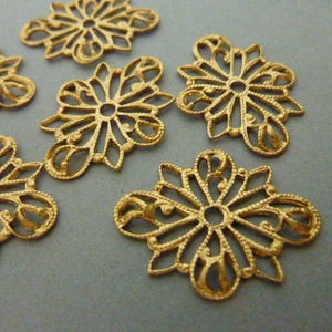 5 Filigree Chandelier Earring Findings - Haskell Style