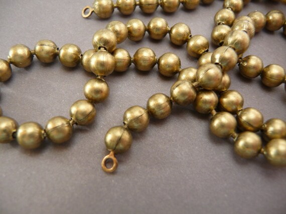 ■VINTAGE HOLLYWOOD■ Basic Ball Chain Necklace VH2411NE074M monet-matt-gold-ball-chain-