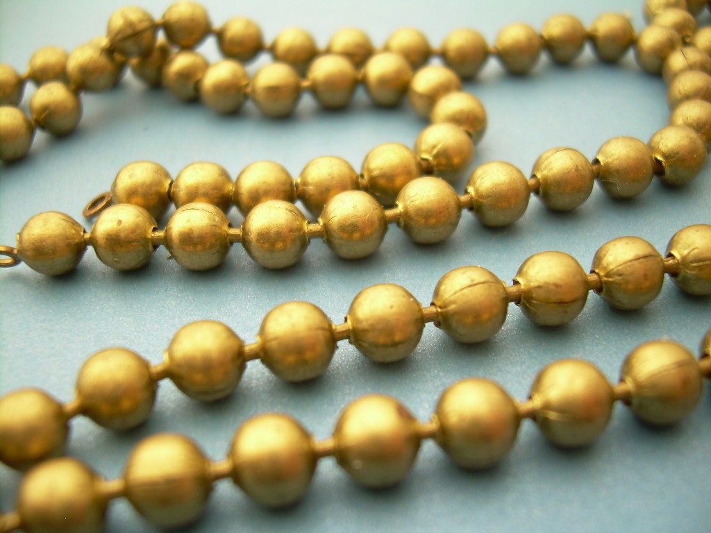 Ball Chain Necklace - Vintage - 24 In - Etsy