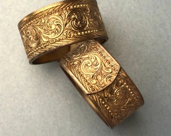 Ornate Brass Ring - Victorian