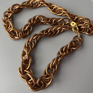 18 in Heavy Brass Vintage Chain Necklace