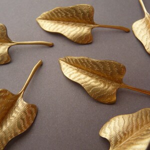 4 Brass Leaf Branch - Beautiful