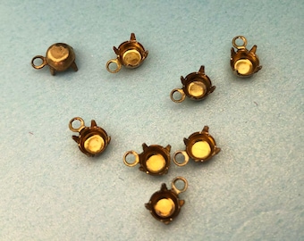 36個の真鍮19SSラインストーンセッティングループ4.5 mm