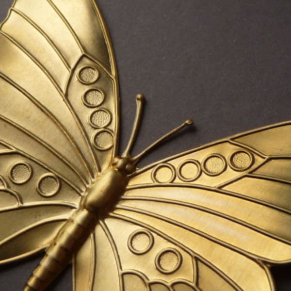 Brass Butterfly Stamping - Huge Insect