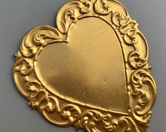 Brass Victorian Heart Frame 75mm (3 in)