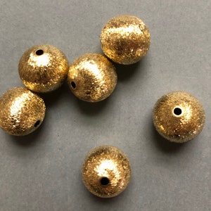 Brass Beads Wholesale-14mm Striped Cage Round Filigree Globe Beads
