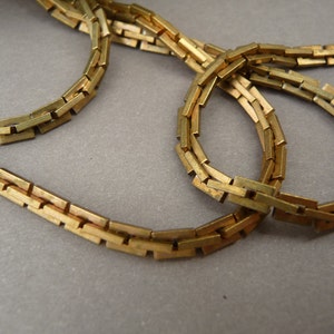 4 ft Boston Link Chain Solid Brass Vintage