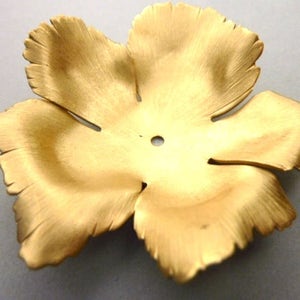 Brass Flower Base - Huge Thick Brass (Largest)