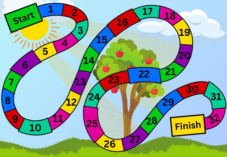 Apple Tree Reward Chore Chart Game for Kids, Teens (digital Download ...