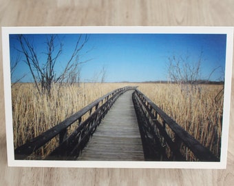 Around the Boardwalk Bend  - Blank Note Card by COGnitive Creations