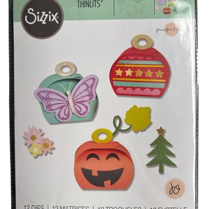 Conjunto de matrizes Sizzix Thinlits. 12 matrizes. Por Jennifer Ogborn. Modelo nº 665953