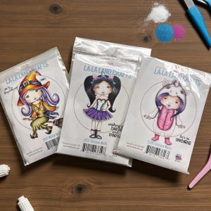 LaLa Land Crafts red rubber stamp for scrapbooking, journaling, card making. Brand new never used.