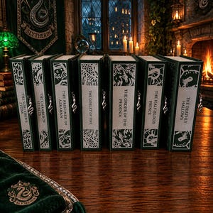 Classic rebound Slytherin Harry Potter book set