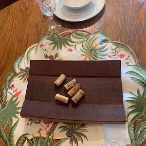 Centerpiece from used French oak wine barrel staves