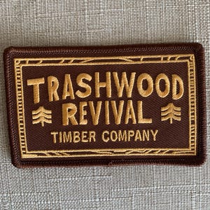 Embroidered iron-on patch