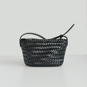 Leather Woven Shoulder Bag, Woven Sling Bag, Small Leather Woven Bag,  Woven Handbags