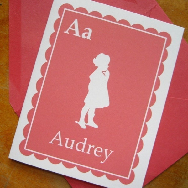 Personalized Folded Note Cards - Flashcard Style - Set of 16
