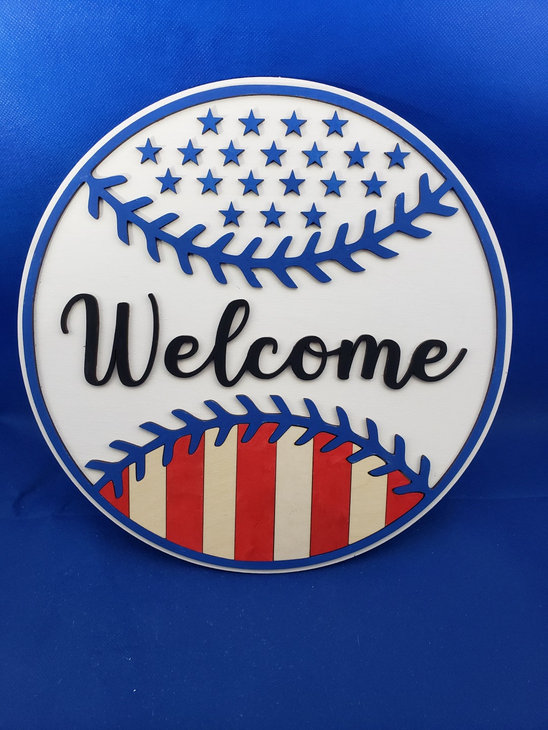 Baseball Welcome DIY Door Sign Kit Great for Birthdays, Home Decor ...