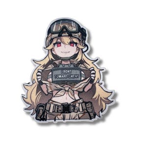 Anime Velcro Patch - Front Towards Enemy - Claymore - Desert Storm