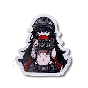 Custom Anime Stickers - Front Towards Enemy - Claymore - Vietnam War