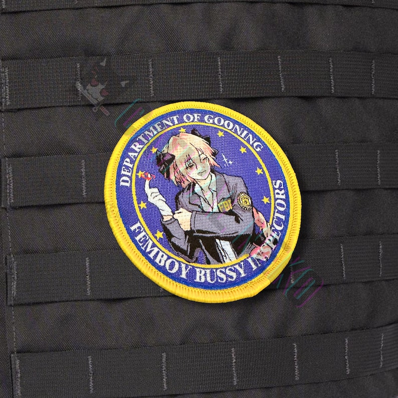 Anime Morale Patch - FBI - Femboy Bussy Inspectors Version B