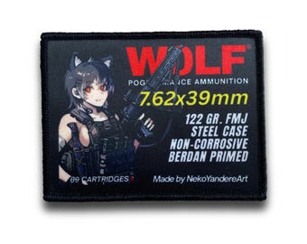 Anime Velcro Patch - Wolf 7.62x39