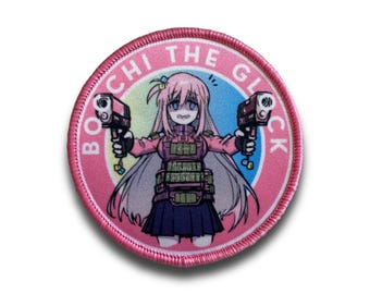 Anime Velcro Patch - Bocchi the Glock - Front Toward Society
