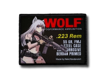 Anime Velcro Patch - Wolf .223 REM