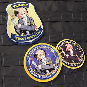 Anime Morale Patch - FBI - Femboy Bussy Inspectors Full Collection