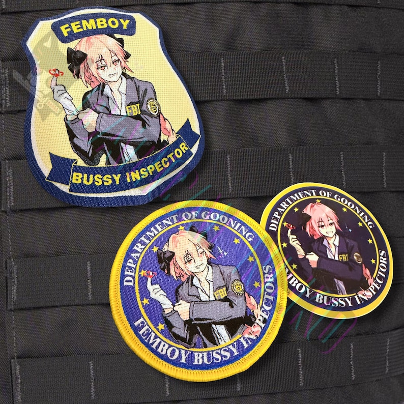 Anime Morale Patch - FBI - Femboy Bussy Inspectors Full Collection