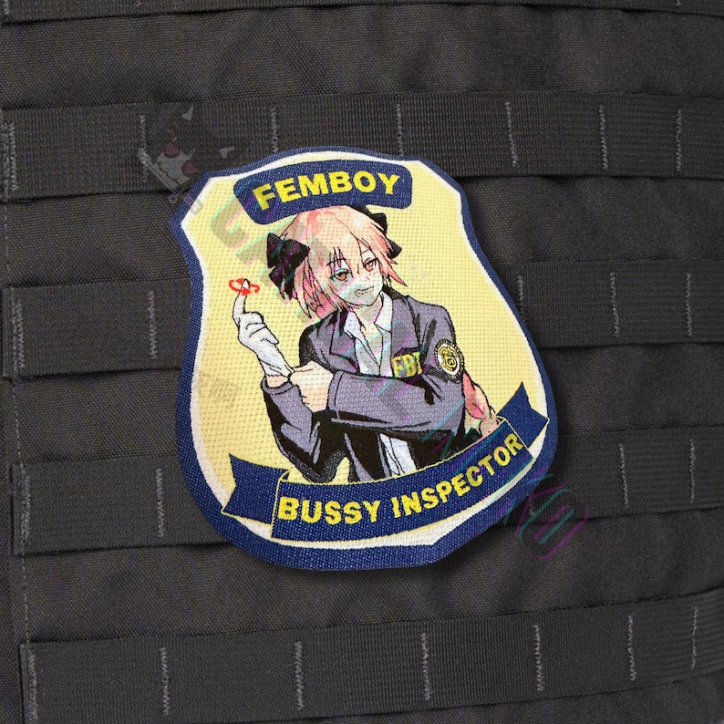 Anime Morale Patch - FBI - Femboy Bussy Inspectors Version A