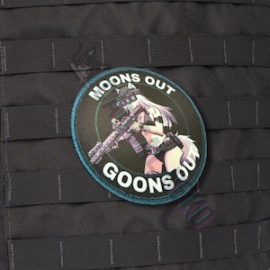 Naszywka z motywem anime - Moons Out Goons Out