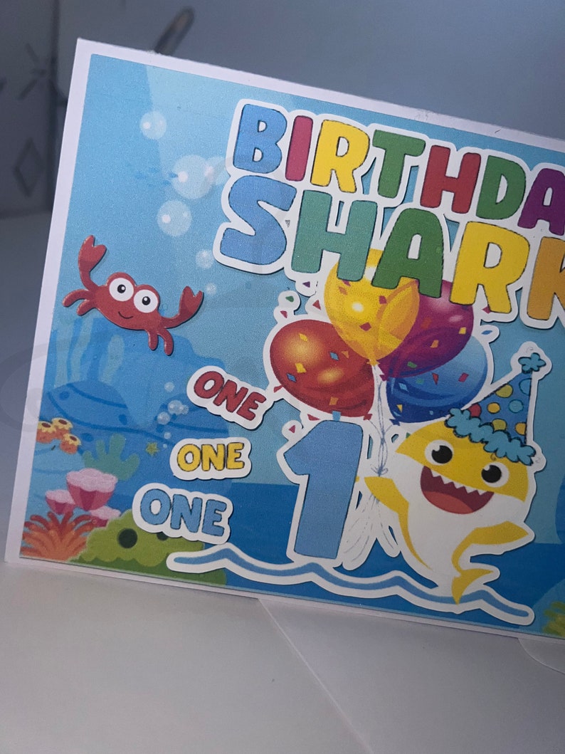 Danilo Promotions Baby Shark Birthday Card, Happy Bahrain