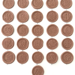 Selos de cera autoadesivos personalizados com alfabeto, selos de cera autoadesivos, adesivos de selo de cera com monograma, selo de cera de casamento, selo de cera inicial, selo de cera