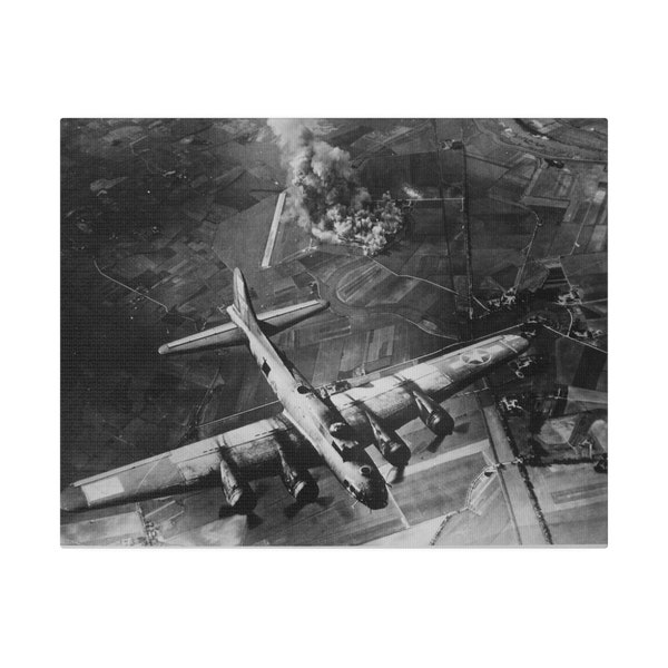 WW2 Canvas Art Print: 8th Air Force's Marienburg Raid