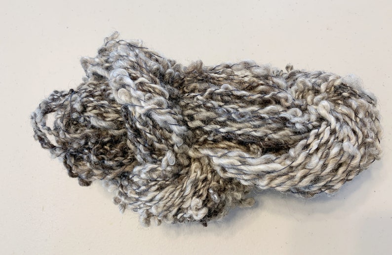 Handspun Art Yarn Coils Saori Freeform Natural Colored Outerwear Home Furnishing 20-2-17