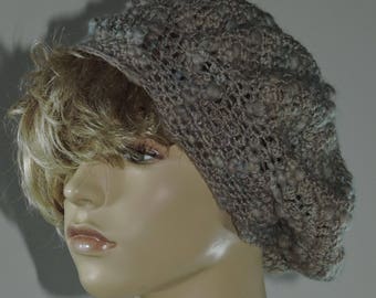 Thick and Thin Crochet Slouch Hat Pattern