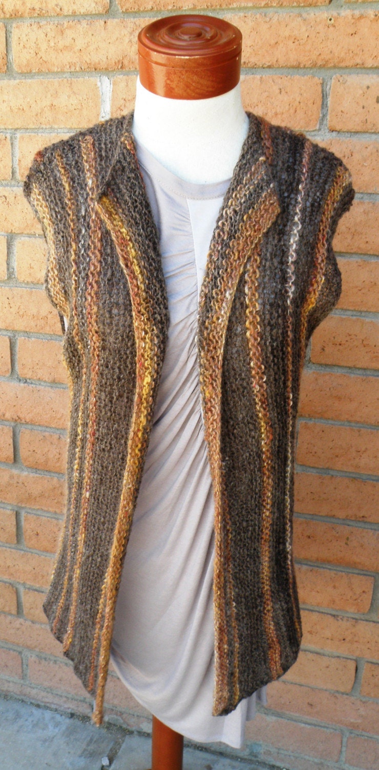 Versatile Long Knit Vest Pattern Suited to Beginners Etsy