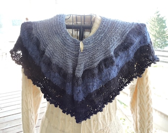 Nadia's Gradient Yarn Shawl Pattern* One Size Fits All