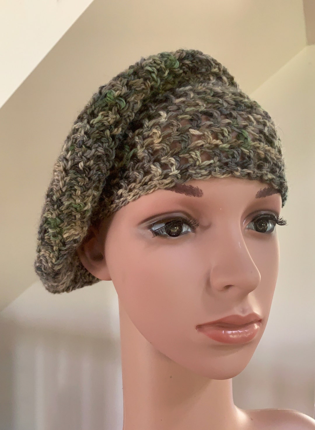 Reversible Crochet Beret Hat Pattern Etsy