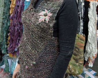 Thick & Thin Dress Knitting Pattern and Spinning