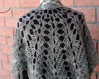 Green Crochet Shawl Pattern