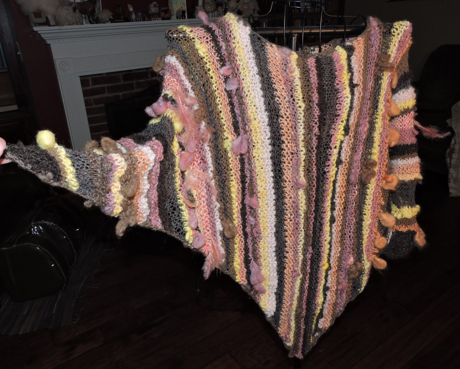 Triangular Poncho Sewing Pattern Freeform Art Yarn Poncho Triangular Poncho Pattern - Etsy
