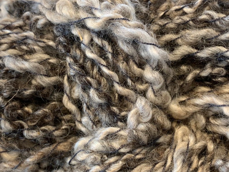 Handspun Art Yarn Coils Saori Freeform Natural Colored Outerwear Home Furnishing 20-2-17