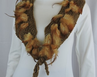 Feathered Merino Collar Pattern