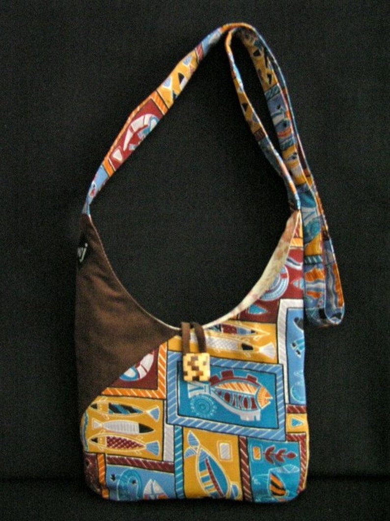 Australian Indigenous Motif Print Souvenir Fabric Shoulder Bag Etsy