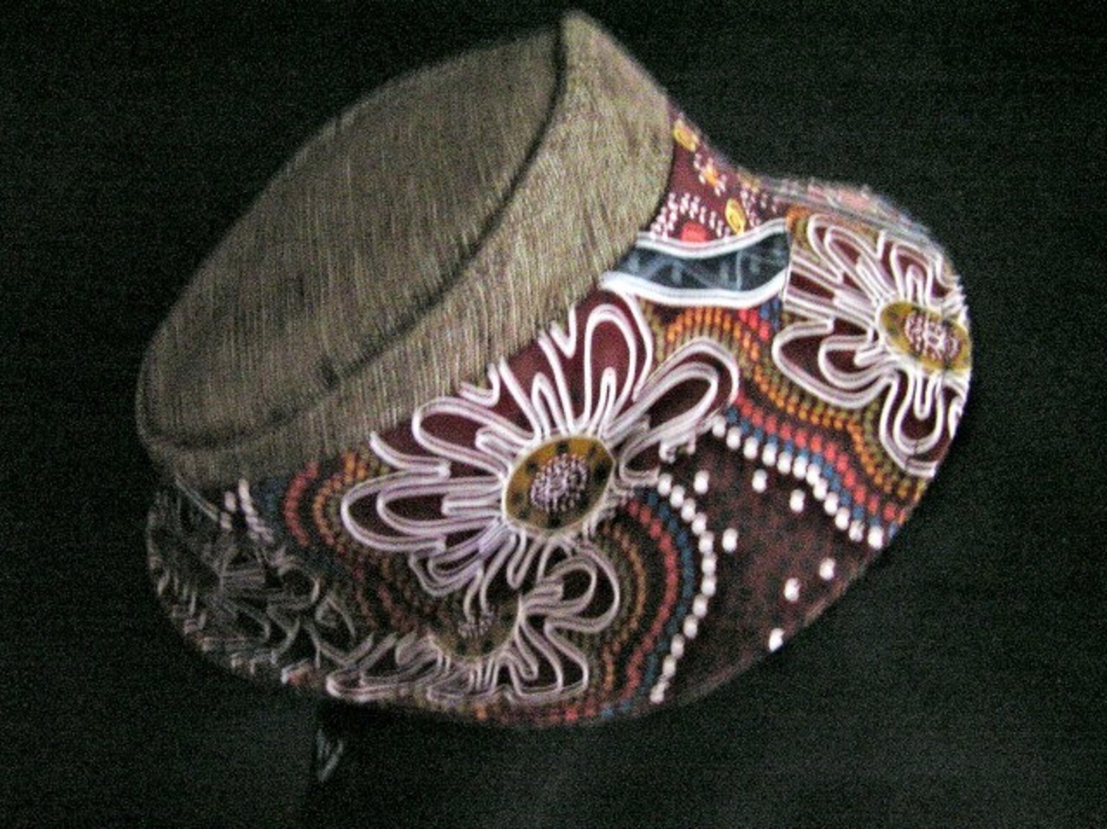 Aboriginal Indigenous Art Print Fabric Hat Trilby Fedora Etsy