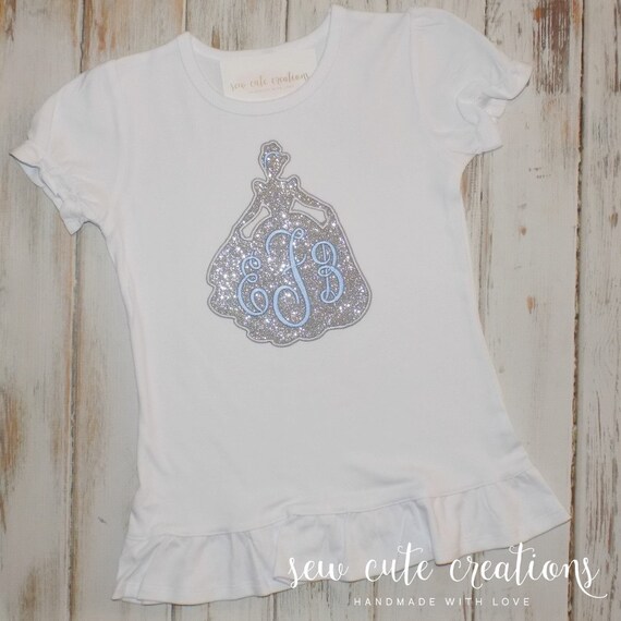 Cinderella birthday shirt - Cinderella birthday outfit - Disney princess - girl Disney outfit - sew cute creations Il_570xn