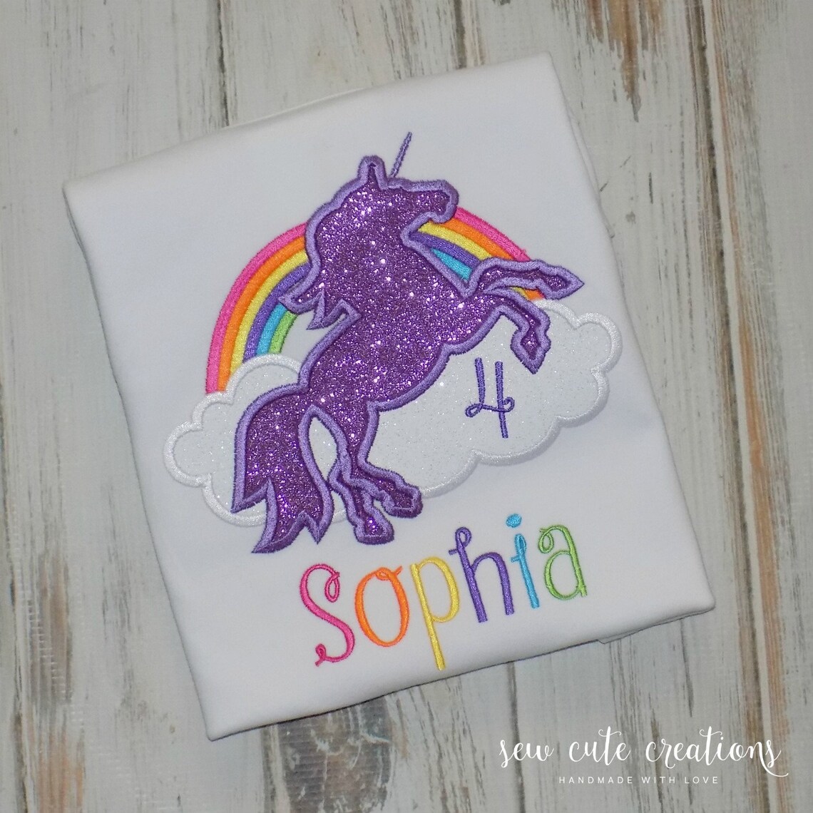 Rainbow Unicorn Birthday Shirt Rainbow Unicorn Birthday Etsy